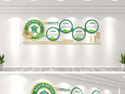 簡約校園食堂文化墻設(shè)計(jì) 打造健康、安全、文明的企業(yè)餐廳環(huán)境